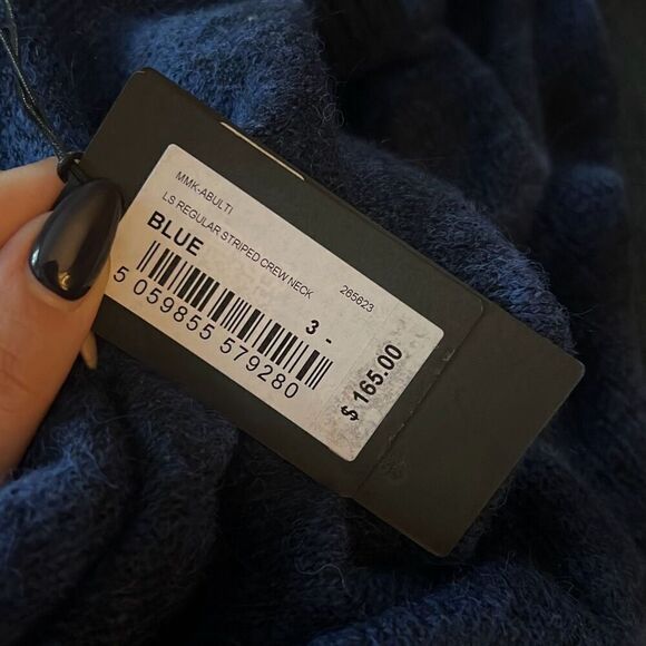 Ted Baker London NWT Abulti Wool Blend Regular Fit Striped Knitwear M - Picture 9 of 9